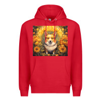 Red pembroke welsh corgi Premium Hoodie - Unal Design