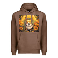 Chestnut pembroke welsh corgi Premium Hoodie - Unal Design