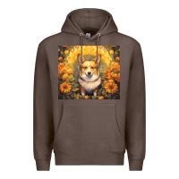 Coffee pembroke welsh corgi Premium Hoodie - Unal Design