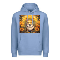 Colony Blue pembroke welsh corgi Premium Hoodie - Unal Design