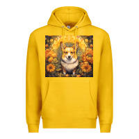 Lemon pembroke welsh corgi Premium Hoodie - Unal Design