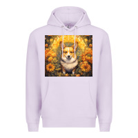 Lilac pembroke welsh corgi Premium Hoodie - Unal Design