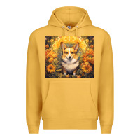 Mustard pembroke welsh corgi Premium Hoodie - Unal Design
