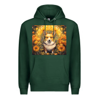 Sports Green pembroke welsh corgi Premium Hoodie - Unal Design