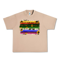 Burro serape sunflowers leopard cowhide background Urban Heavy Tee - RanaPortraitStore
