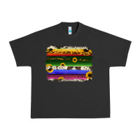 Pigment Black serape sunflowers leopard cowhide background Urban Heavy Tee - RanaPortraitStore