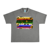 Tornado serape sunflowers leopard cowhide background Urban Heavy Tee - RanaPortraitStore