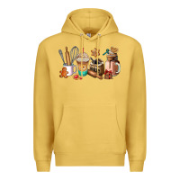 Antique Gold cookie coffee cup Premium Hoodie - AdoDesignShop