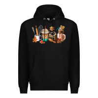 Black cookie coffee cup Premium Hoodie - AdoDesignShop