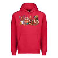 Cardinal cookie coffee cup Premium Hoodie - AdoDesignShop