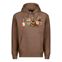 Chestnut cookie coffee cup Premium Hoodie - AdoDesignShop