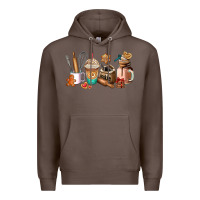 Coffee cookie coffee cup Premium Hoodie - AdoDesignShop