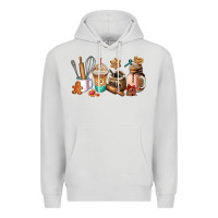 Dove Grey cookie coffee cup Premium Hoodie - AdoDesignShop