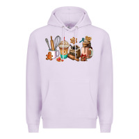 Lilac cookie coffee cup Premium Hoodie - AdoDesignShop