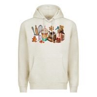 Oatmeal Heather cookie coffee cup Premium Hoodie - AdoDesignShop