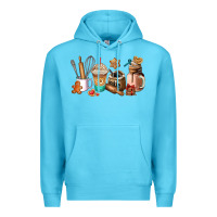 Ocean Blue cookie coffee cup Premium Hoodie - AdoDesignShop