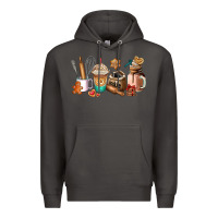 Smoke cookie coffee cup Premium Hoodie - AdoDesignShop
