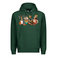 Sports Green cookie coffee cup Premium Hoodie - AdoDesignShop