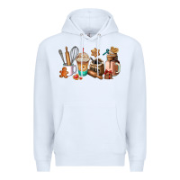White cookie coffee cup Premium Hoodie - AdoDesignShop
