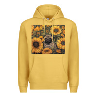 Antique Gold pug Premium Hoodie - Unal Design