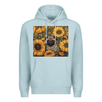 Blue Mist pug Premium Hoodie - Unal Design