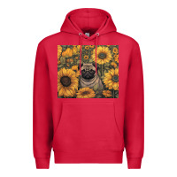 Cardinal pug Premium Hoodie - Unal Design