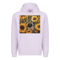 Lilac pug Premium Hoodie - Unal Design