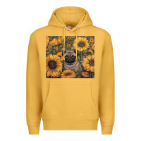 Mustard pug Premium Hoodie - Unal Design