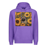Purple pug Premium Hoodie - Unal Design