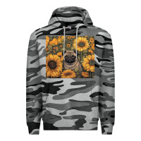 Slate Camo pug Premium Hoodie - Unal Design