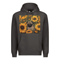 Smoke pug Premium Hoodie - Unal Design