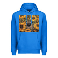 True Royal pug Premium Hoodie - Unal Design