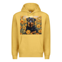 Antique Gold rotweiler Premium Hoodie - Unal Design