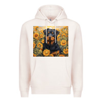 Pale Pink rotweiler Premium Hoodie - Unal Design