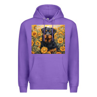 Purple rotweiler Premium Hoodie - Unal Design