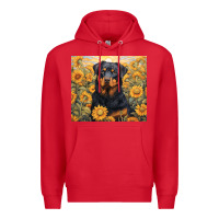 Red rotweiler Premium Hoodie - Unal Design