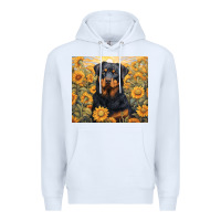 White rotweiler Premium Hoodie - Unal Design