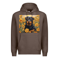Coffee rotweiler Premium Hoodie - Unal Design