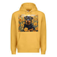 Mustard rotweiler Premium Hoodie - Unal Design