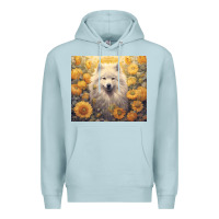 Blue Mist samoyed Premium Hoodie - Unal Design