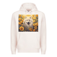 Pale Pink samoyed Premium Hoodie - Unal Design