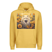 Antique Gold samoyed Premium Hoodie - Unal Design