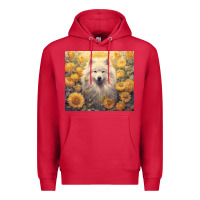 Cardinal samoyed Premium Hoodie - Unal Design