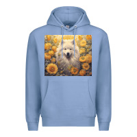 Colony Blue samoyed Premium Hoodie - Unal Design