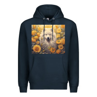 Navy samoyed Premium Hoodie - Unal Design