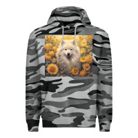 Slate Camo samoyed Premium Hoodie - Unal Design
