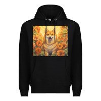 Black shiba inu Premium Hoodie - Unal Design