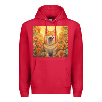 Cardinal shiba inu Premium Hoodie - Unal Design