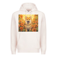 Pale Pink shiba inu Premium Hoodie - Unal Design