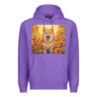 Purple shiba inu Premium Hoodie - Unal Design